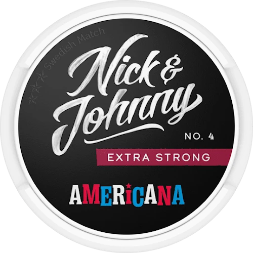Nickjohnny Nick & Johnny Americana Extra Strong - portionssnus
