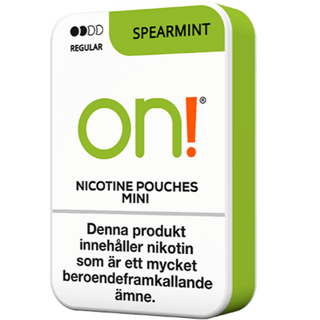 On! Spearmint 3mg-Nikotinposer-Tobax