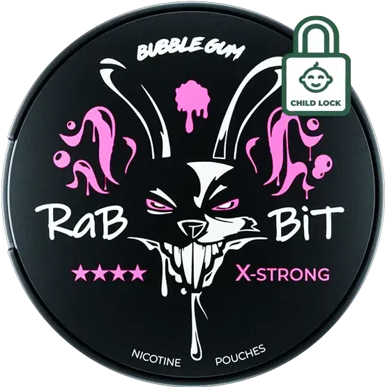 Rabbit Bubble Gum-Nikotinposer-Tobax