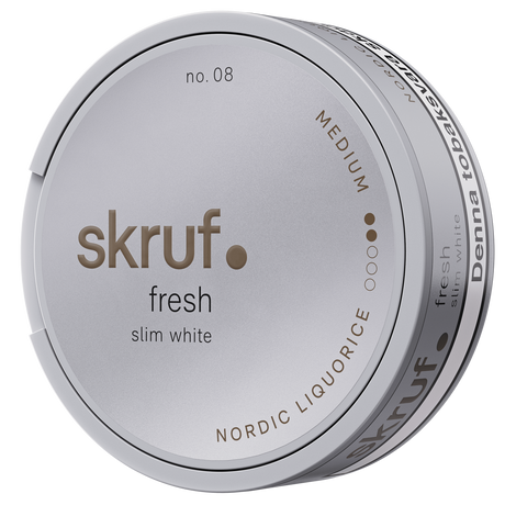 Skruf No.08 Slim Nordic White-Tobax
