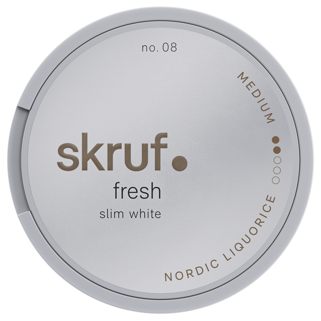 Skruf No.08 Slim Nordic White-Tobax