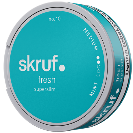 Skruf No.10 Superslim Fresh White-Tobax