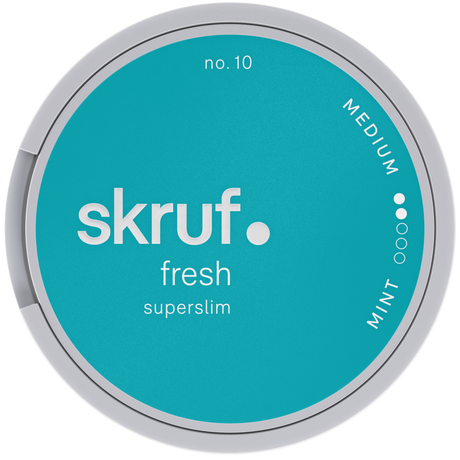 Skruf No.10 Superslim Fresh White-Tobax