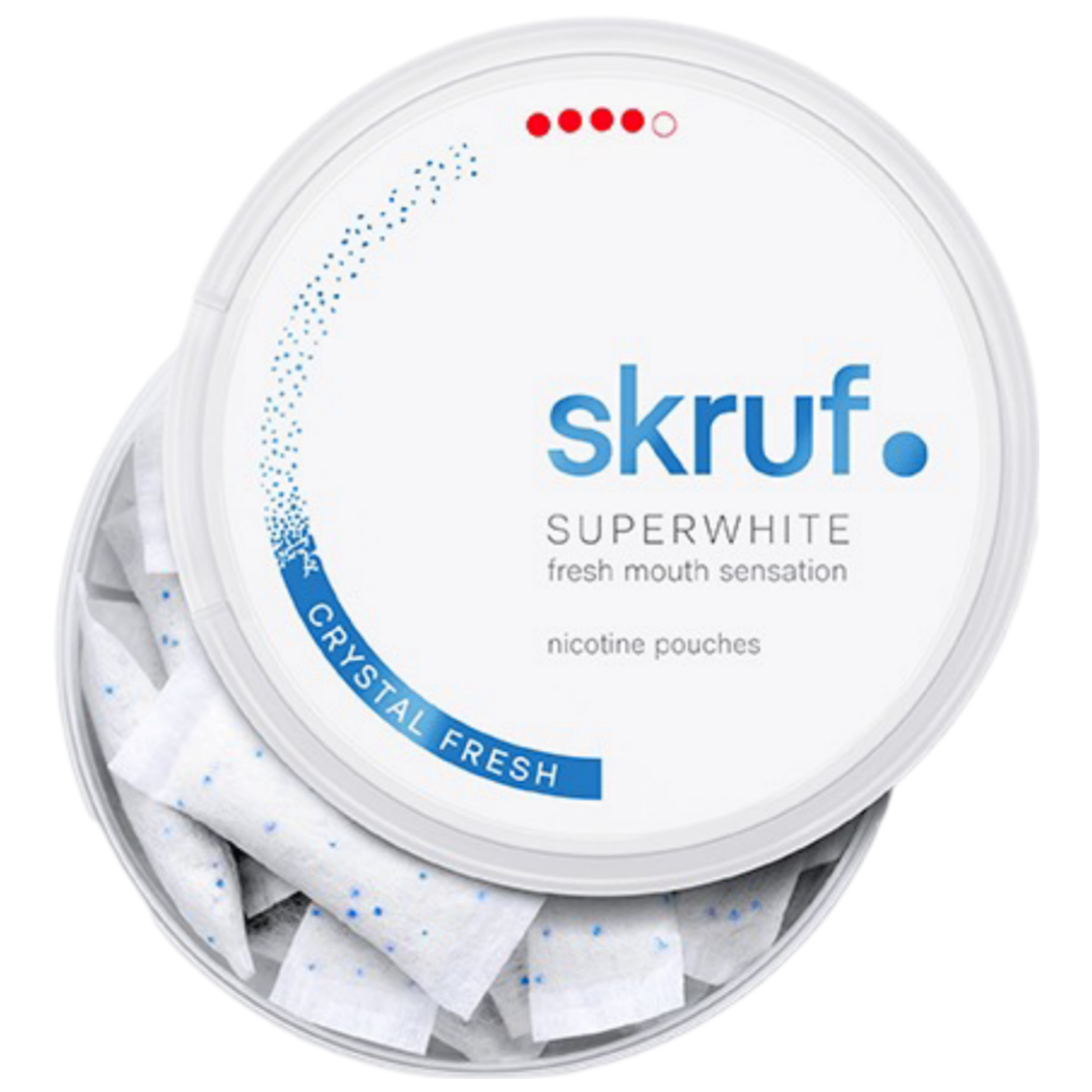 Skruf Superwhite Crystal Fresh-Nikotinposer-Tobax