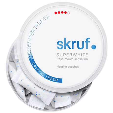 Skruf Superwhite Crystal Fresh-Nikotinposer-Tobax