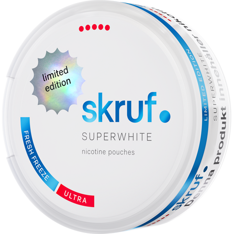 Skruf Superwhite Fresh Freeze-Nikotinposer-Tobax