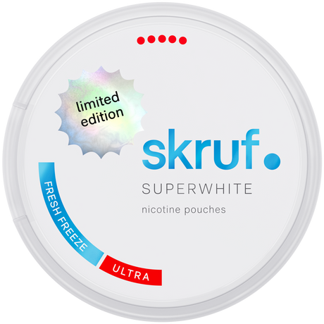 Skruf Superwhite Fresh Freeze-Nikotinposer-Tobax