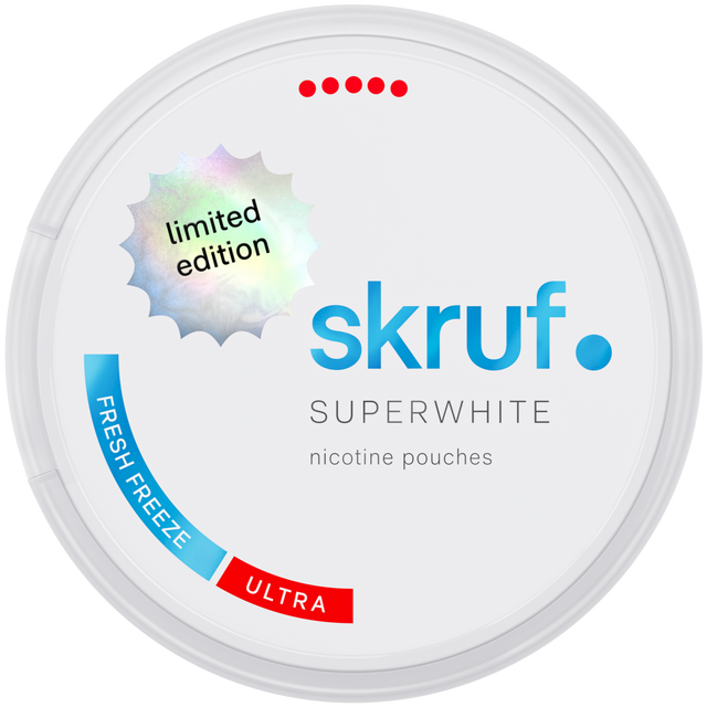 Skruf Superwhite Fresh Freeze-Nikotinposer-Tobax