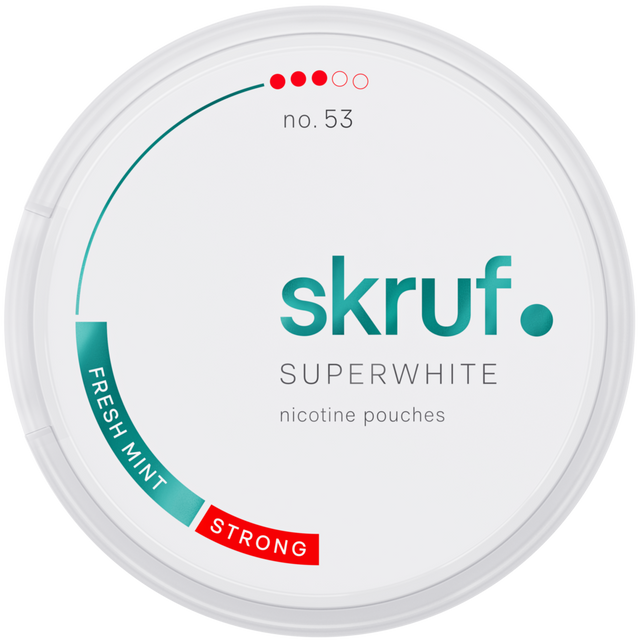 Skruf Superwhite Fresh No.53-Nikotinposer-Tobax