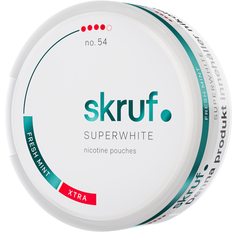 Skruf Superwhite Fresh No.54-Nikotinposer-Tobax