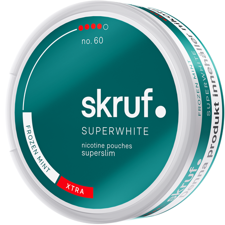 Skruf Superwhite Frozen Mint No.60-Nikotinposer-Tobax