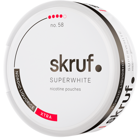 Skruf Superwhite Nordic No.58-Nikotinposer-Tobax