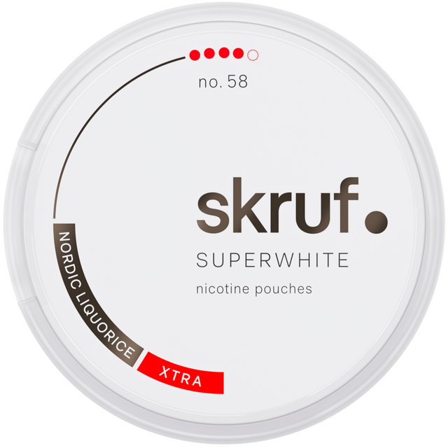 Skruf Superwhite Nordic No.58-Nikotinposer-Tobax