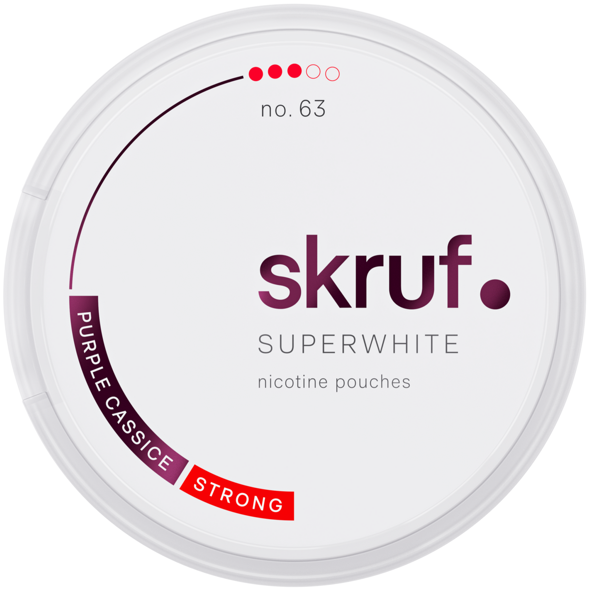 Skruf Superwhite Purple Cassice No.63-Nikotinposer-Tobax