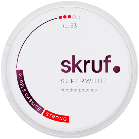 Skruf Superwhite Purple Cassice No.63-Nikotinposer-Tobax