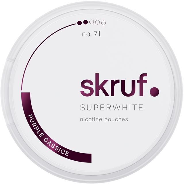 Skruf Superwhite Purple Cassice No.71-Nikotinposer-Tobax