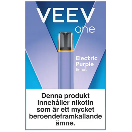 VEEV ONE Velvet Black Device and Blue Raspberry 1-Pod