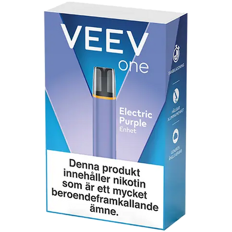 VEEV ONE Velvet Black Device and Blue Raspberry 1-Pod