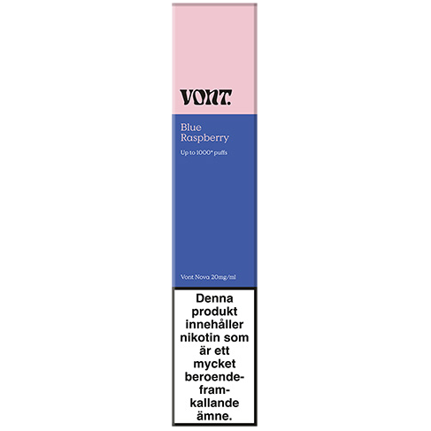 Vont Nova Blue Raspberry 20mg Package