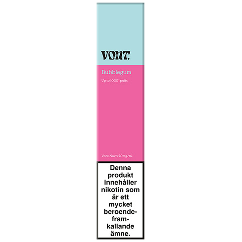 Vont Nova Bubblegum 20mg Package