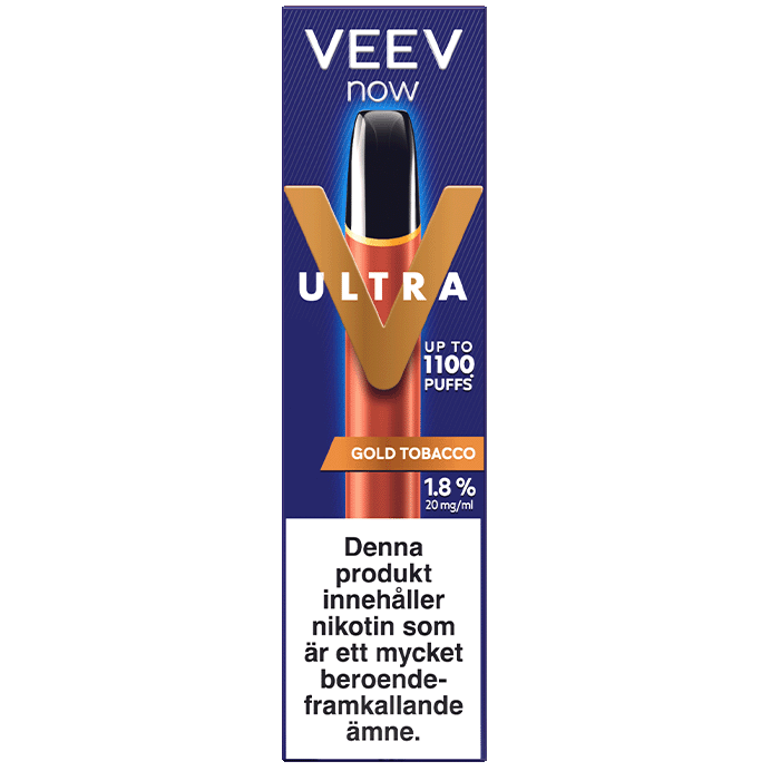 Veev NOW Ultra Gold Tobacco Box
