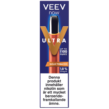 Veev NOW Ultra Gold Tobacco Box