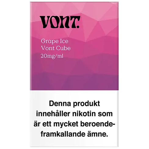 VONT Cube Grape Ice 20mg box