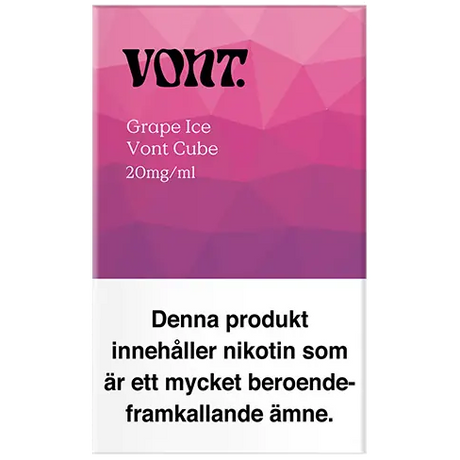 VONT Cube Grape Ice 20mg box