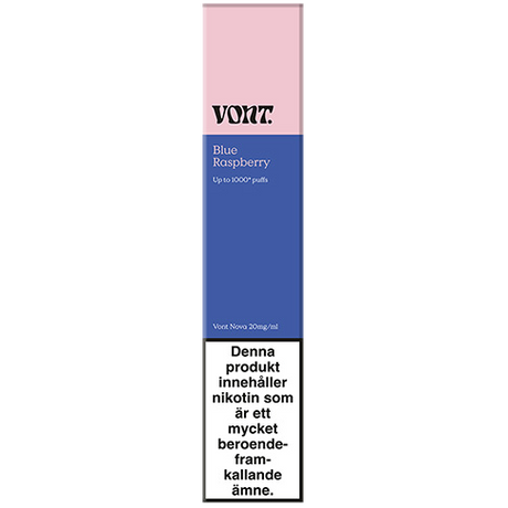 Vont Nova Blue Raspberry 20mg Package