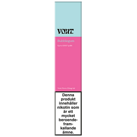 Vont Nova Bubblegum 20mg Package
