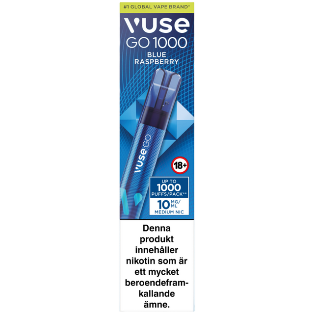 Vuse Go 1000 Blue Raspberry 10mg-e-cigg-Tobax