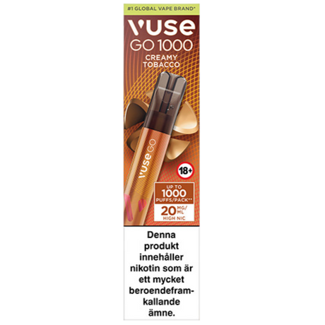 Vuse Go 1000 Creamy Tobacco 20mg-e-cigg-Tobax