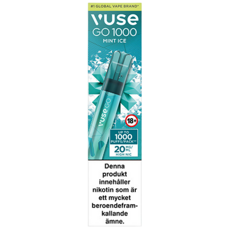 Vuse Go 1000 Mint Ice 20mg-e-cigg-Tobax