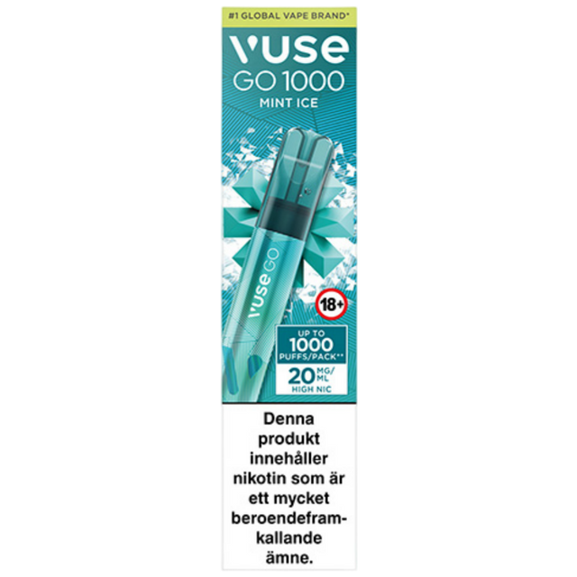 Vuse Go 1000 Mint Ice 20mg-e-cigg-Tobax