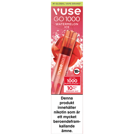 Vuse Go 1000 Watermelon Ice 10mg-e-cigg-Tobax
