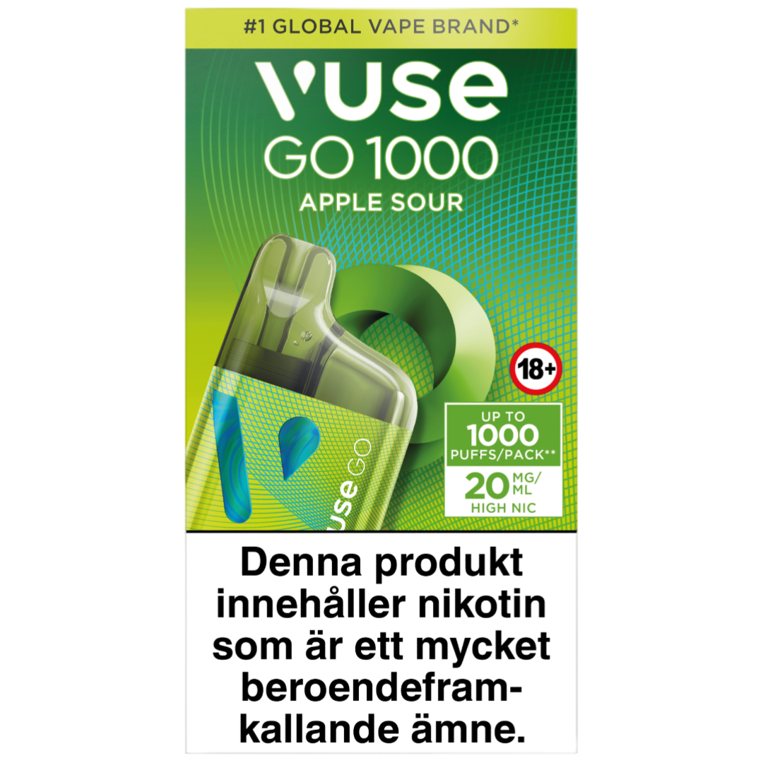 Vuse Go Box 1000 Apple Sour 20mg