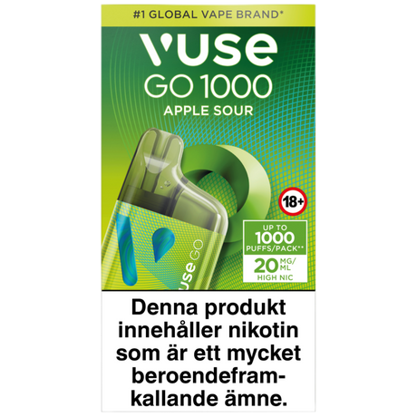 Vuse Go Box 1000 Apple Sour 20mg