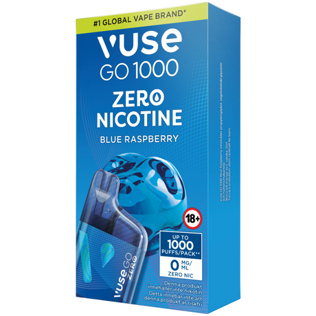 Vuse Go Box 1000 Blue Raspberry 0mg