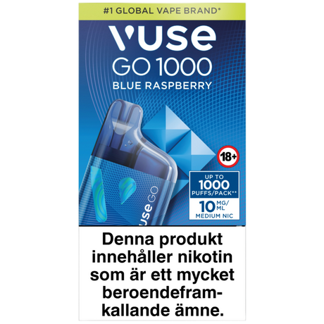 Vuse Go Box 1000 Blue Raspberry 10mg