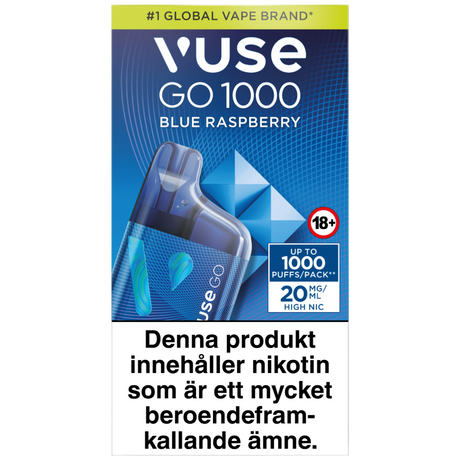 Vuse Go Box 1000 Blue Raspberry 20mg