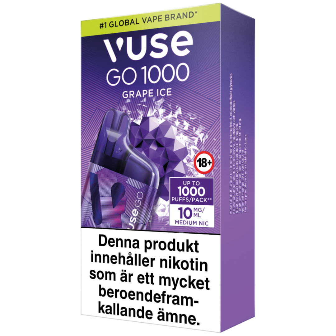 Vuse Go Box 1000 Grape Ice 10mg