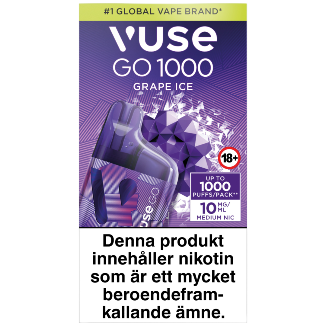 Vuse Go Box 1000 Grape Ice 10mg