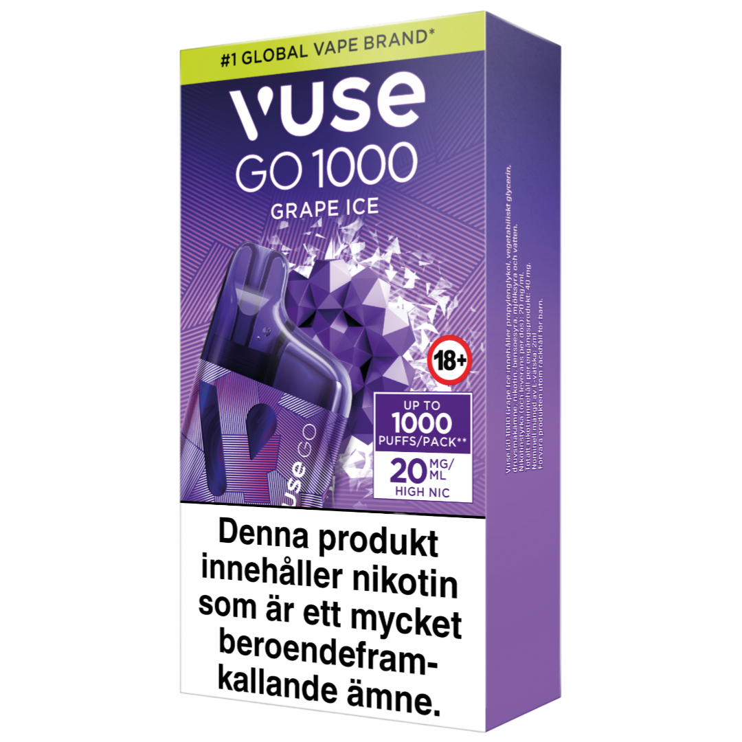 Vuse Go Box 1000 Grape Ice 20mg