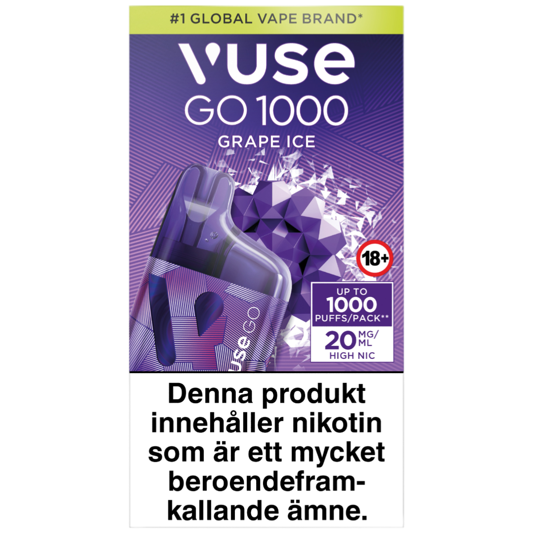 Vuse Go Box 1000 Grape Ice 20mg