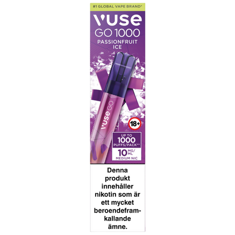 Vuse Go Pen 1000 Passionfruit Ice 10mg