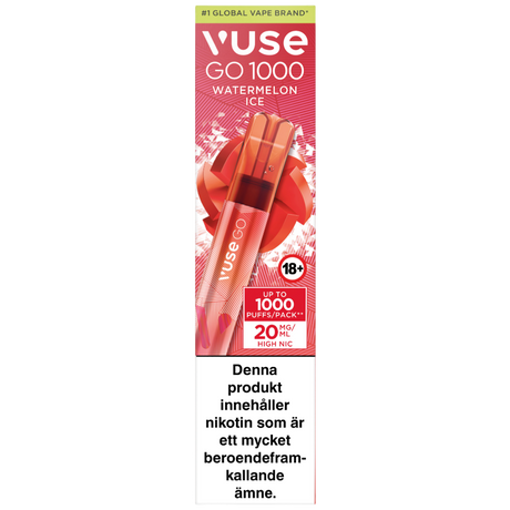 Vuse Go Pen 1000 Watermelon Ice 20mg 