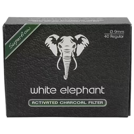 White Elephant Pipfilter 9mm 40-Pack-Tobax