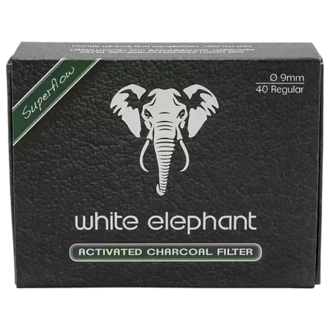 White Elephant Pipfilter 9mm 40-Pack-Tobax