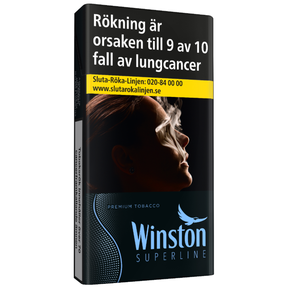 Winston Black Super Slim-Cigaretter-Tobax