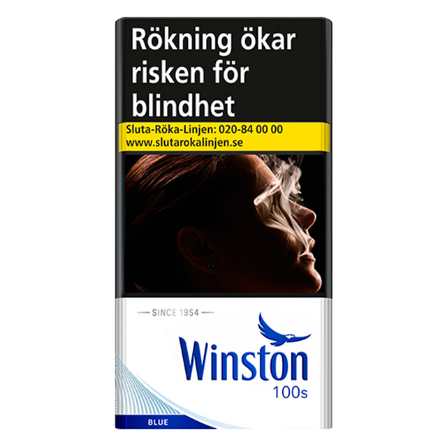 Winston Blue 100s-Cigaretter-Tobax